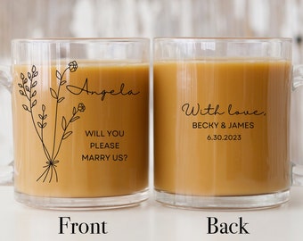 Will You Marry Us Mug Officiant Proposal Mug Personalized Wedding Officiant Gift for Her Will You Be Our Officiant Glass Mug