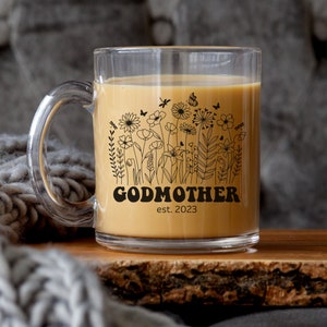 Godmother Proposal Mug Godmother Gift God Mom Proposal God Mother Proposal Gift for Godmother Est Baptism Gift Christening Gift