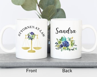 Lady Lawyer Gift for Lawyer Graduation Gift Female Attorney Gift Lawyer Mugs Personalized Gift for Attorney New Attorney Gifts