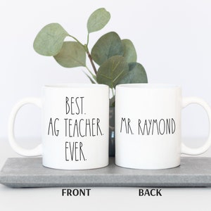 Ag Teacher Gift Agriculture Teacher Mug Agriculture Science Teacher Gift Personalized AG Teacher Gifts Teacher Appreciation Gift