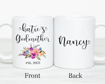 Godmother Mug Personalized Godmother Cup Godmother Gift Will You Be My Godmother Proposal Gift