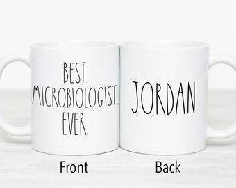 Microbiology Mug Microbiology Gifts for Microbiologist Personalized Ceramic Coffee Mug Retirement Gift