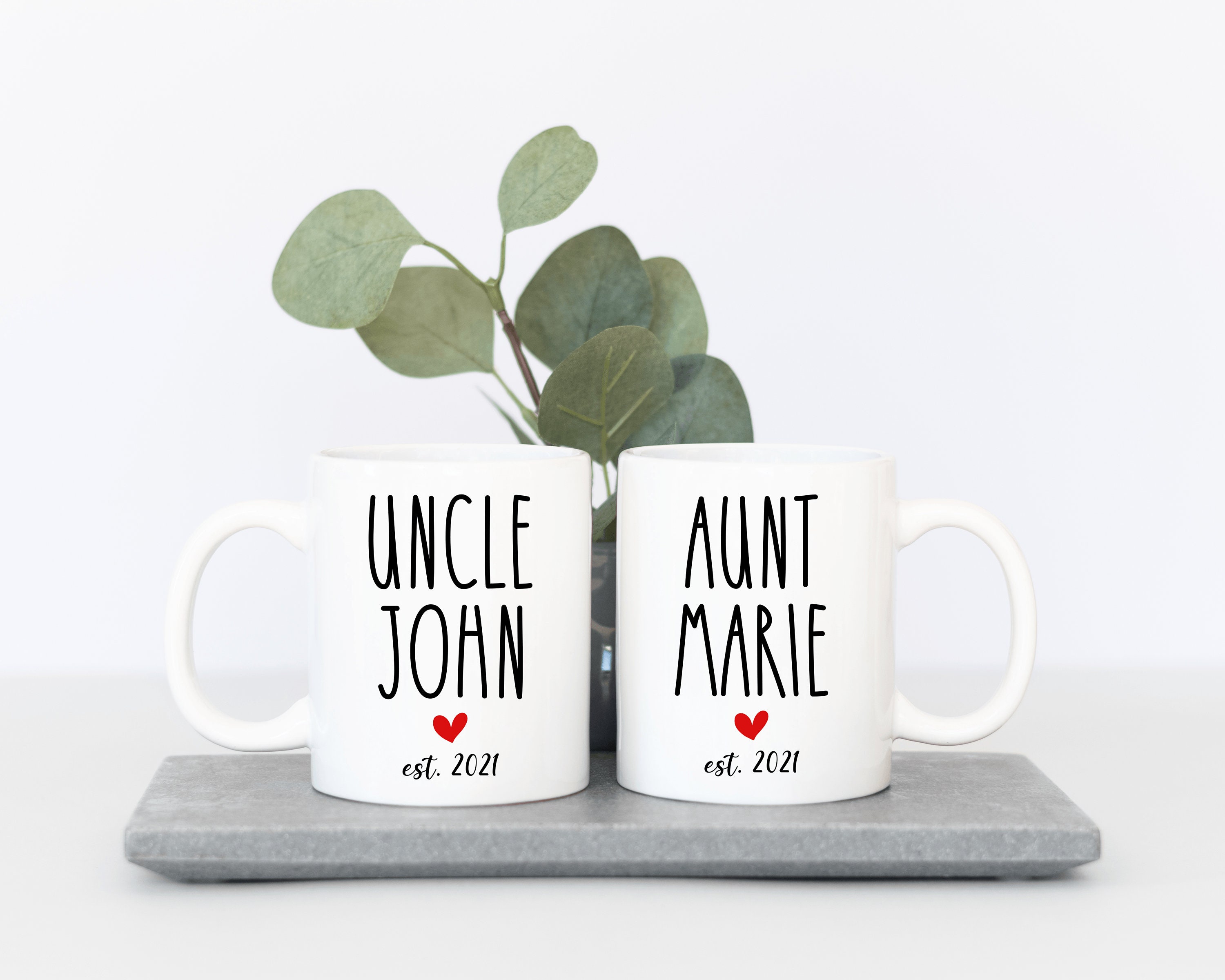 Personalized Aunt and Uncle Pregnancy Announcement Aunt and Uncle Mug ...