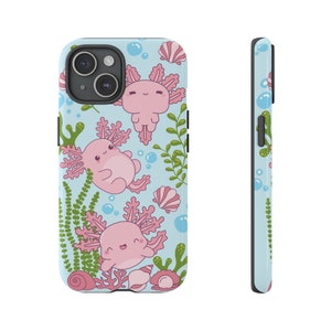 Axolotl Phone Case Kawaii Phone Case Cute Axolotls Gift iPhone Pro Max Tough MagSafe