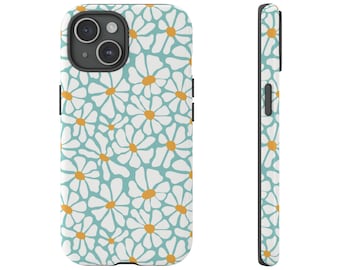 Daisy Phone Case Retro Summer Phone Case Preppy Phone Case Abstract Flower iPhone Case Girly Phone Gift for Her iPhone Pro Max Tough MagSafe
