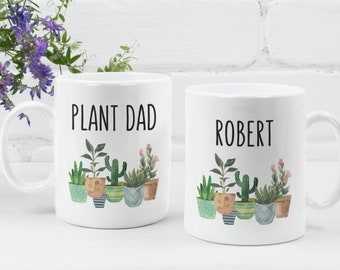 Personalized Plant Dad Mug Plant Dad Gift Plant Lover Gift  Gardening Gift for Him