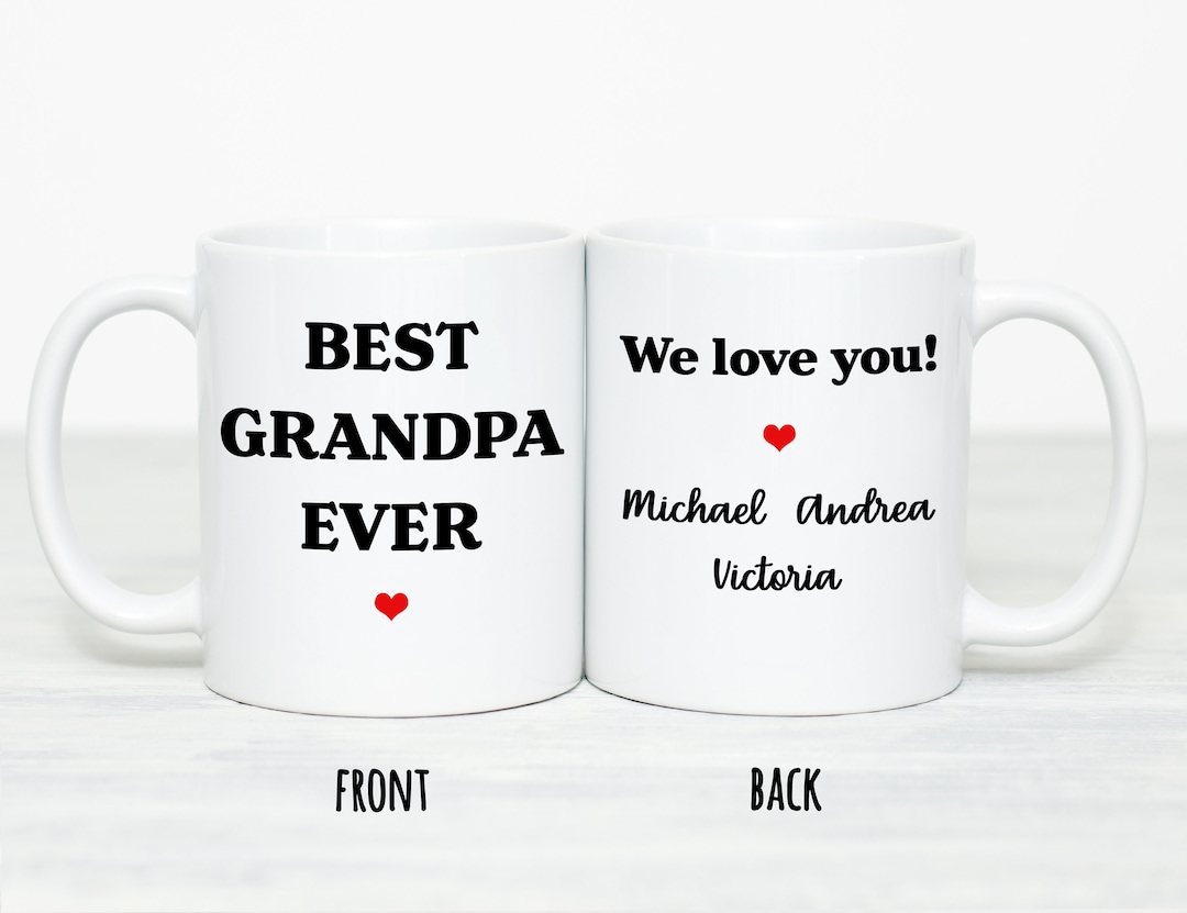 Grandpa Mug Personalized Gifts for Grandpa Gifts From Grandkids Father