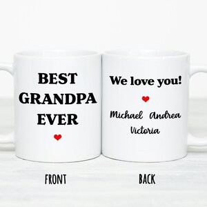 Grandpa Mug Personalized Gifts for Grandpa Gifts from Grandkids Father&#39;s Day Gift for Grandpa Best Grandpa Ever