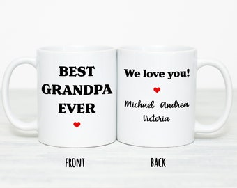 Grandpa Mug Personalized Gifts for Grandpa Gifts from Grandkids Father's Day Gift for Grandpa Best Grandpa Ever
