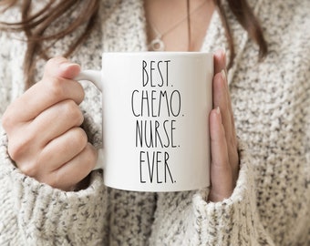 Chemo Nurse Gift Infusion Nurse Cup Personalized Gift for IV Nurse Appreciation Gift Best Nurse Ever Gift from Patient Nurse Retirement Mug
