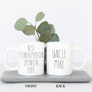 Confirmation Sponsor Gift Personalized Gift for Sponsor Appreciation Gift Sponsor Mug for Woman Confirmation Sponsor Gift for Man