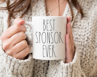 Sponsor Gifts Personalized Gift for Sponsor AA NA Addiction Recovery Sponsor Appreciation Gift Sponsor Mug for Men and Women