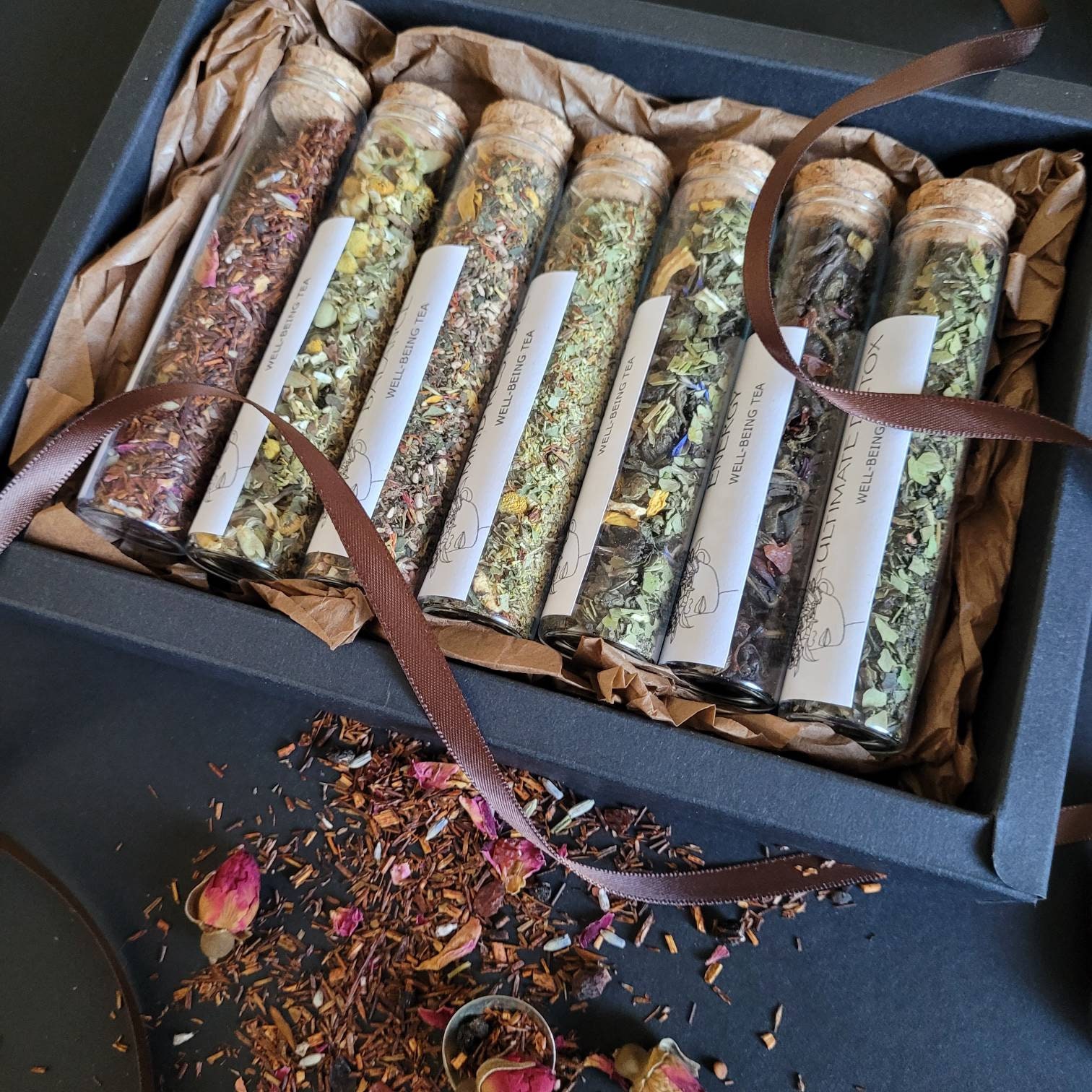 Luxury Loose Leaf Tea Gift Set, Wellbeing Selection, Perfect for Her