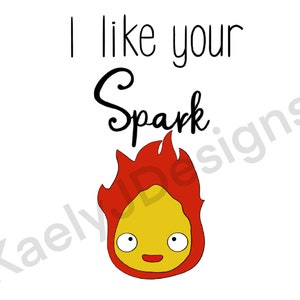 Ik hou van uw Spark Fire Digitale Download