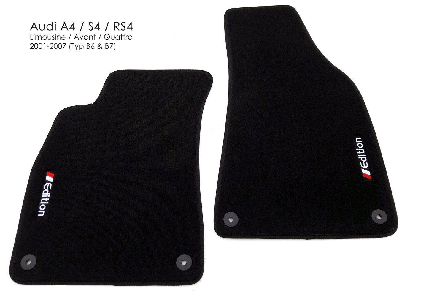 Floor Mats Audi A4 S4 RS4 B6/B7/8E edition Velor Car Carpet