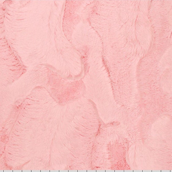 Blush HIDE LUXE Cuddle by  Shannon Fabrics, Blush Hide , Blush Cuddle, Hide-Blush Minky, 10mm Pile