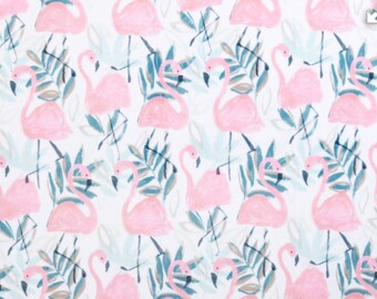Flock Party Digital Cuddle, Shannon Fabrics, Cuddle, Minky, Flamingo Minky, Flamingo Cuddle, Unisex Minky, Pink Minky, Minky, Gift