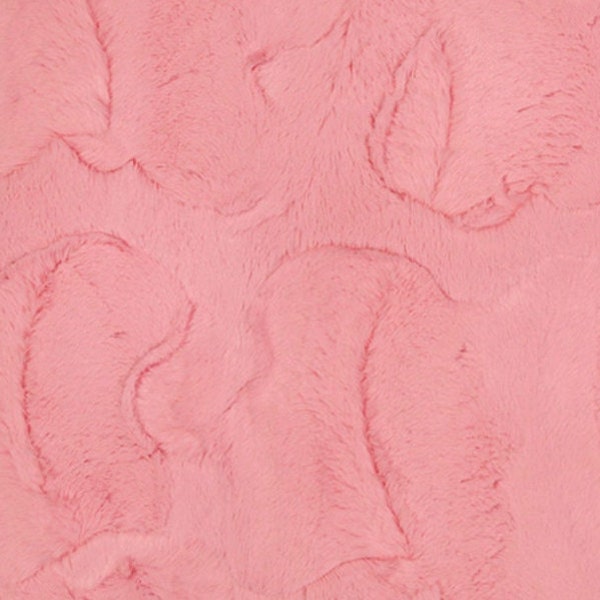 Bubblegum HIDE LUXE Cuddle by  Shannon Fabrics, Bubblegum Hide , Bubblegum Cuddle, Hide-Bubblegum Minky, 10mm Pile