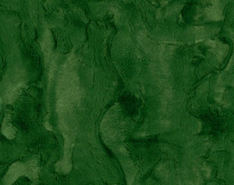 Evergeen HIDE LUXE Cuddle by  Shannon Fabrics, Evergreen Hide , Evergreen Cuddle, Hide-Evergreen Minky, 10mm Pile