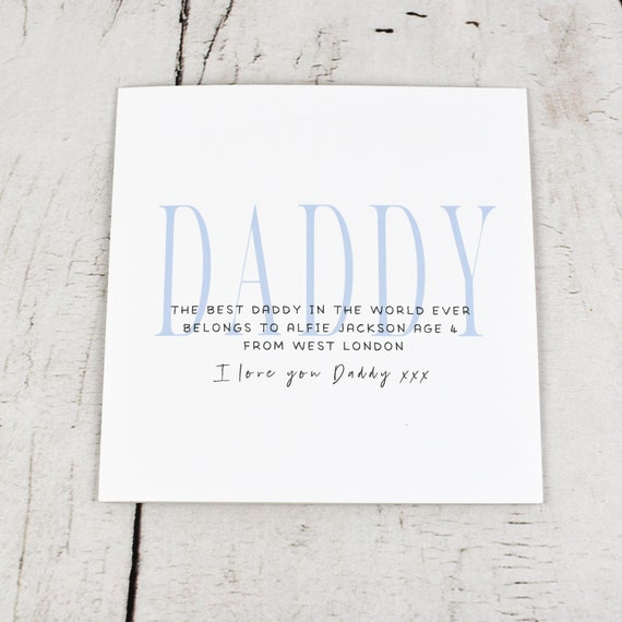 personalised cards fathers day