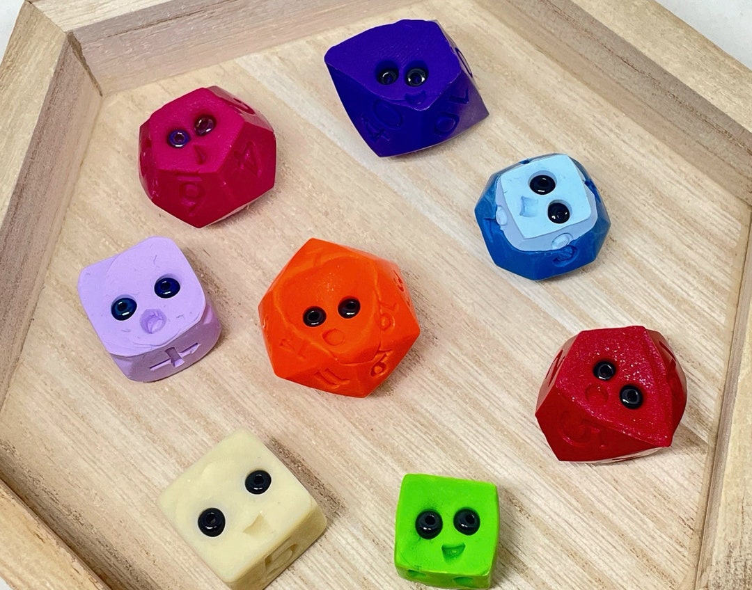 Dicelings Polymer Clay Dice Etsy