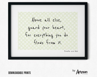 Guard Your Heart Printable - Etsy