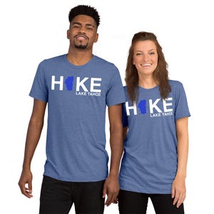 Lake Tahoe Hike T-Shirt: Tri-Blend Vintage Comfort