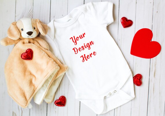 Onesie Mockup Valentines Day Mockup Styled Stock Etsy