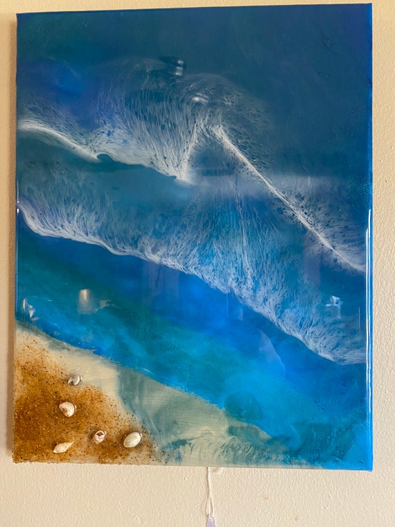 Resin Ocean Paint Pour Art