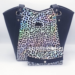 Leuchtendes Leo-Handtaschen Set mit XXL Geldbörse 'Solangel & BigGenius '