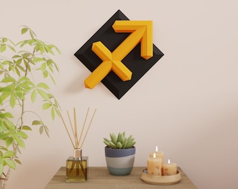 Sagittarius Papercraft 3D DIY low poly Zodiac Symbol model template