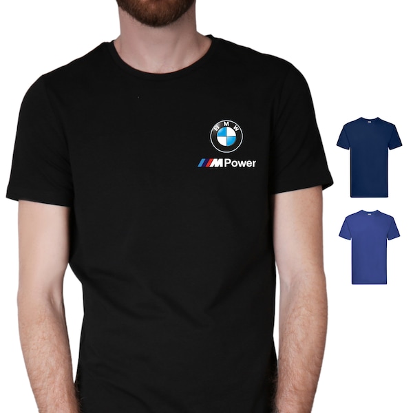 Maglietta T-shirt BMW Serie M Motorsport Fan Appassionati 100% Cotone Premium Sport Racing Replica Automotive Performance Idea Regalo Uomo