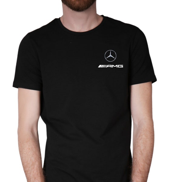 Mercedes AMG T-shirt Fans Enthusiasts 100% Premium Cotton Sport Racing Replica Automotive Performance Gift Idea for Men