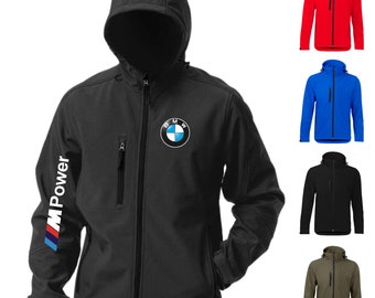 Veste Softshell Homme Motorsport BMW Motorrad Imperméable et Coupe-Vent Etanche Sport Course Hiver Automne Hiver Automobile