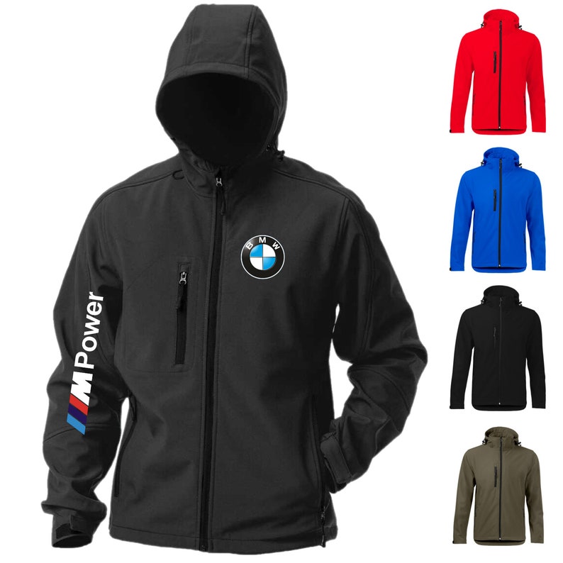 Softshell Jacket Men's Motorsport BMW Motorrad Rainproof and Windproof Waterproof Sport Racing Winter Autumn Winter Automotive image 1