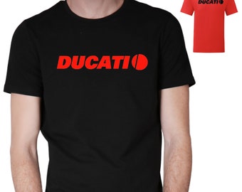 Ducati Corse Italie T-shirt Fans Passionnés 100% Coton Premium Sport Racing Réplique Moto Performance Idée cadeau pour hommes Idée cadeau moteur 1