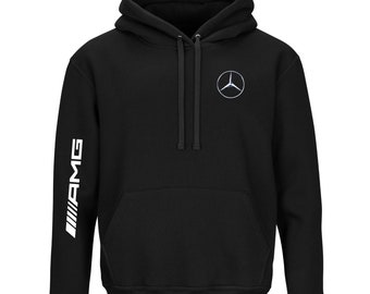 Mercedes AMG Hoodie Herren Damen Motorsport mit Kängurutasche Sport Racing Winter Herbst Winter Automobil Geschenkidee