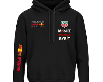 Red Bull Racing Sudadera con capucha Hombres Mujeres Motorsport Canguro Bolsillo Deporte Coche Invierno Otoño Invierno Automotriz Regalo Idea