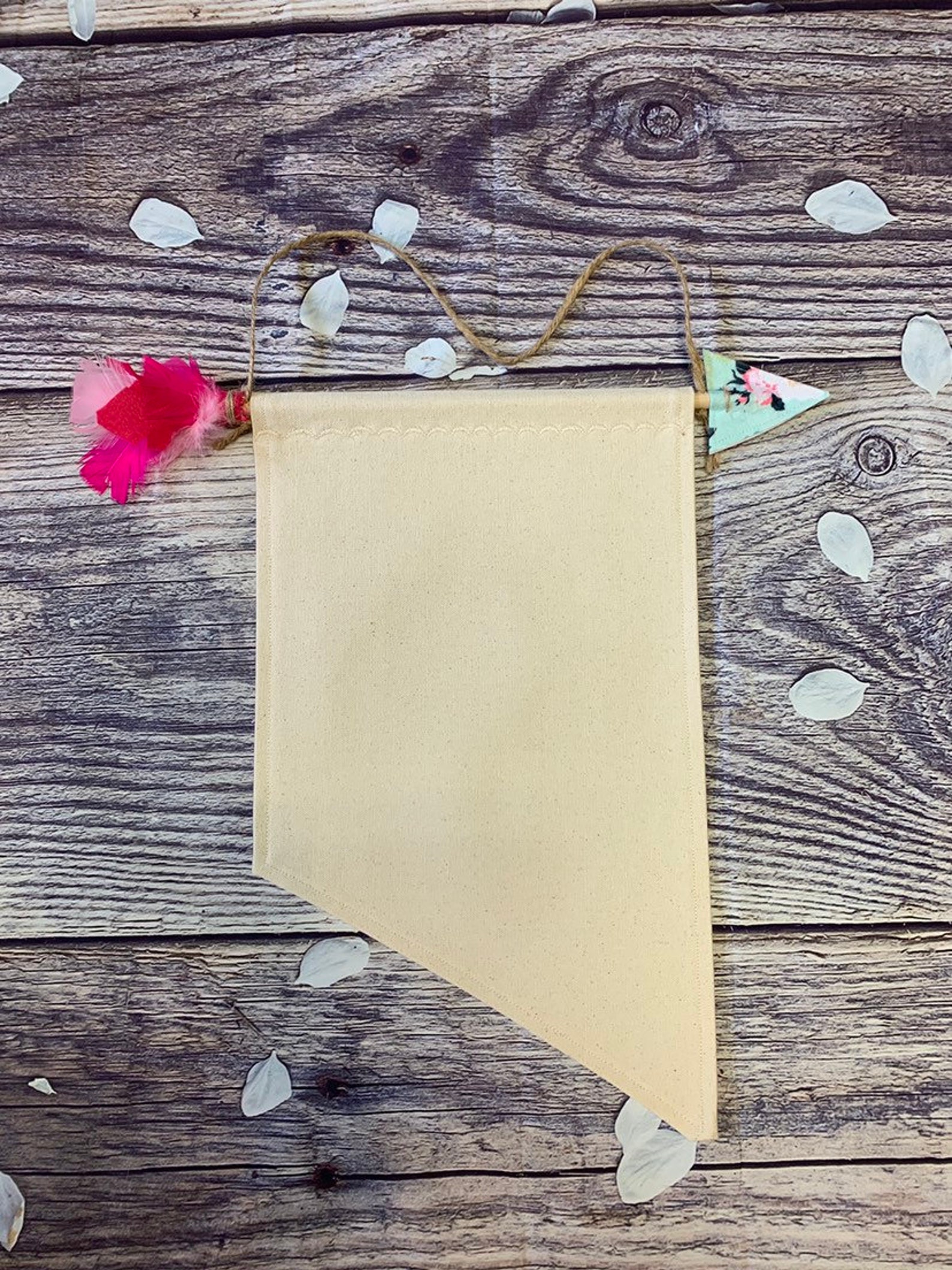 Large Blank Canvas Banner With Custom Handmade Arrow Unique Etsy