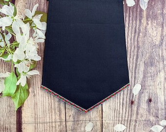 Irregular Pentagon Navy Blue Blank Canvas Banner, Wall Banner To Collect Enamel Pins From Boy Scout Journeys And Trips Around The World