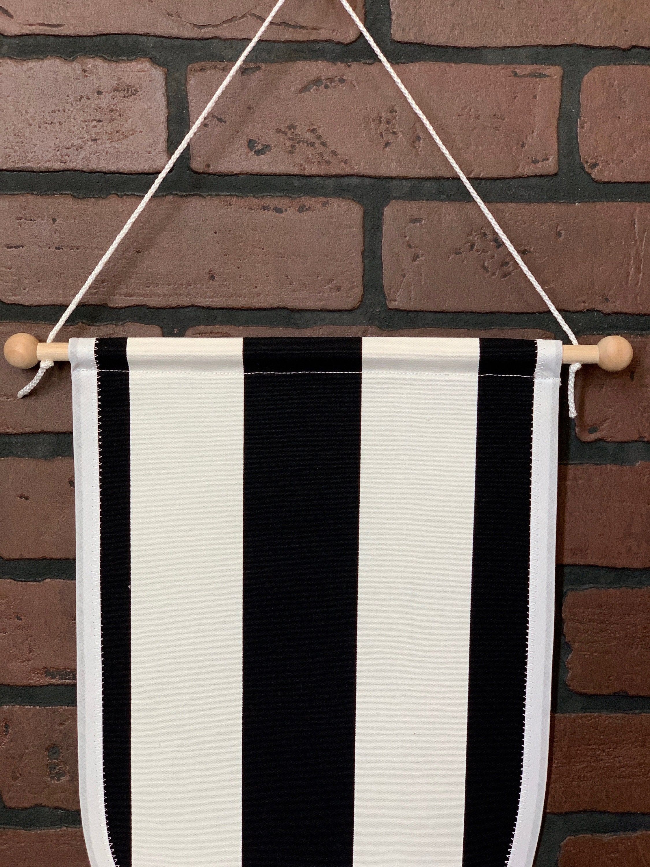 Large Pin Badge Display, Blank Fabric Banner With Classic Black And