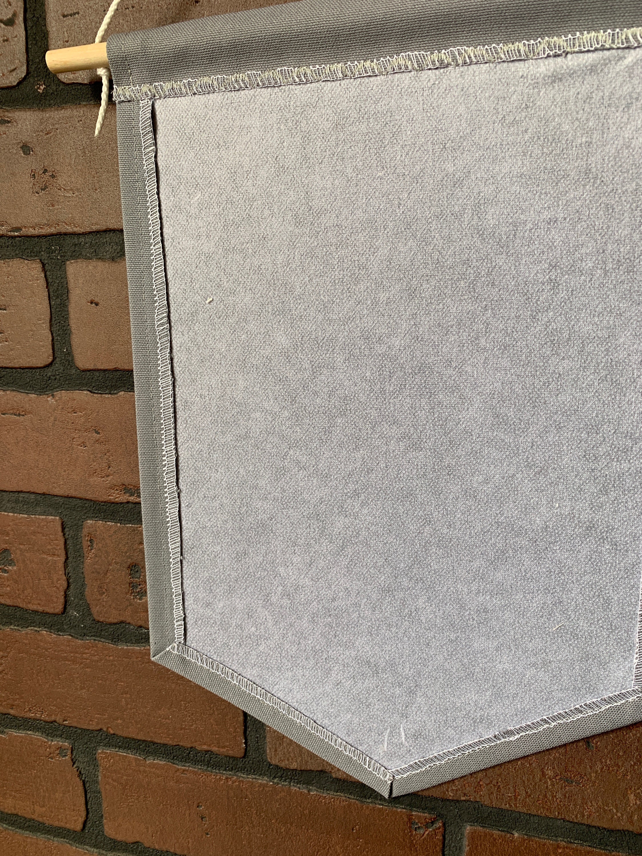 Large Gray Blank Canvas Banner, Wall Banner To Collect Badges And