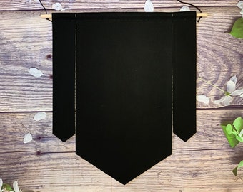 Large Three Piece Blank Canvas Banner, Wall Banner To Collect Badges And Patches From Boy Scout Journeys And Trips Around The World