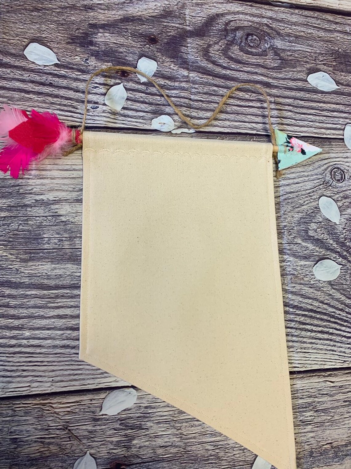 Large Blank Canvas Banner With Custom Handmade Arrow Unique Etsy