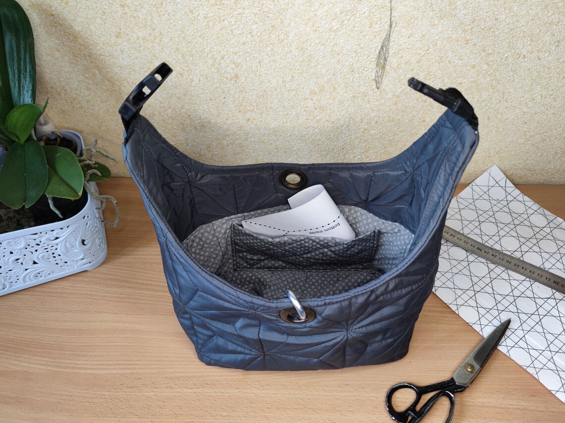 Quilted Hobo Bag Pdf Pattern Tutorial Etsy