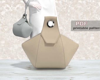DIY Ledertasche Schnittmuster (PDF Pattern)