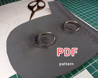 Ring Befestigung Vorlage: 3-5 cm Ringe (PDF Pattern)