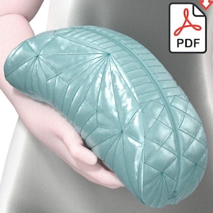 Quilted Zipper Pouch Pattern: DIY Cosmetic Bag Sewing Tutorial (PDF)