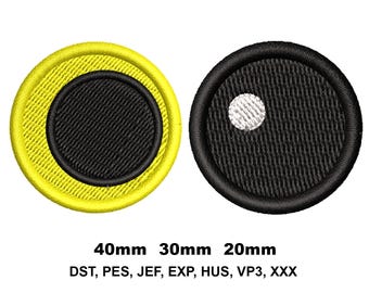 Minimalist Auge Stickmuster: Maschinenstickdatei für Puppen (Digitaler Download)