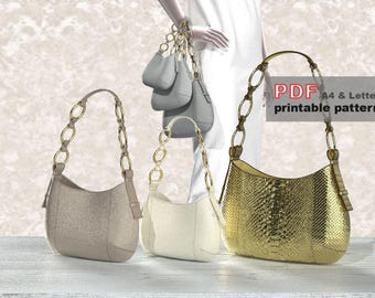 Damen Crossbody Bag Pattern - 3 Größen inklusive, für erfahrene Näherinnen